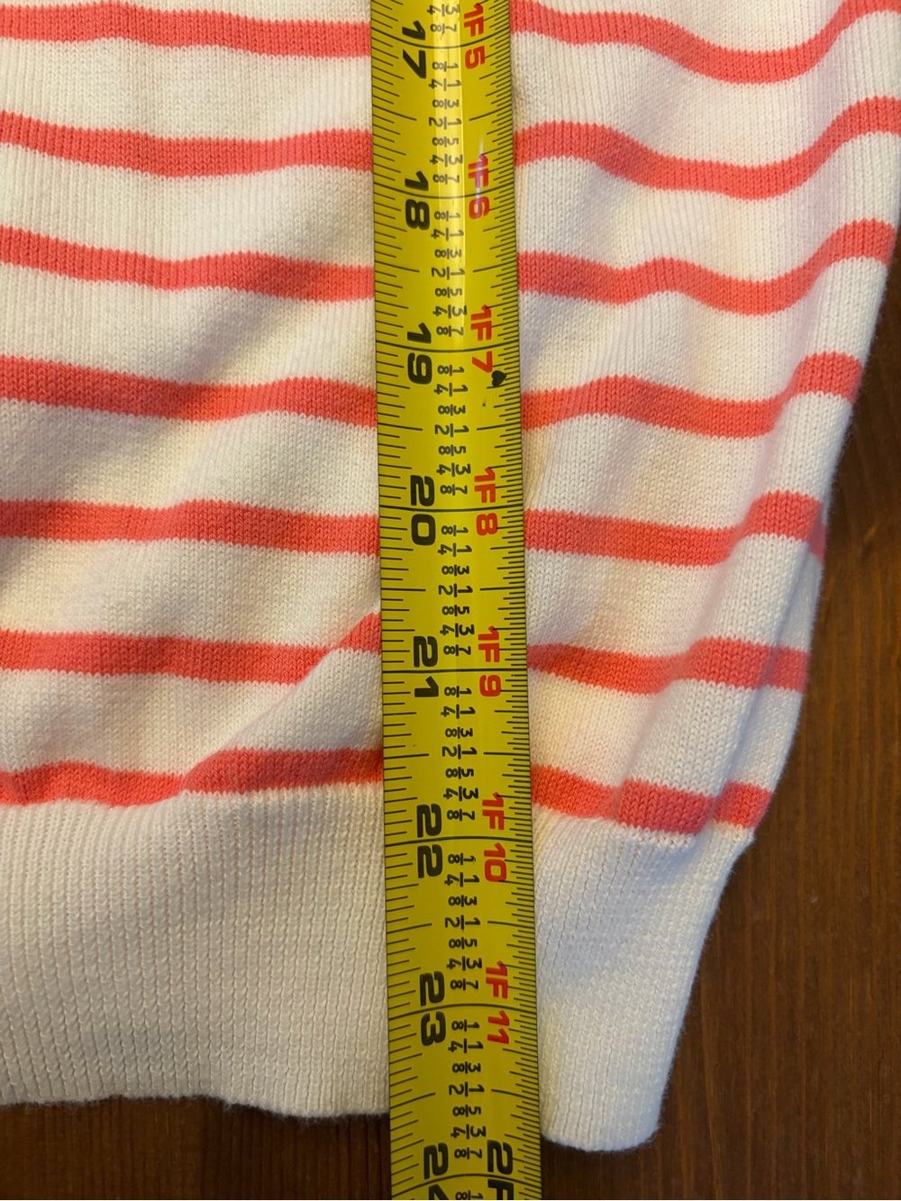 Ralph Lauren Sport Pink Stripe Crewneck Cotton Tee. Size M - Picture 8 of 8